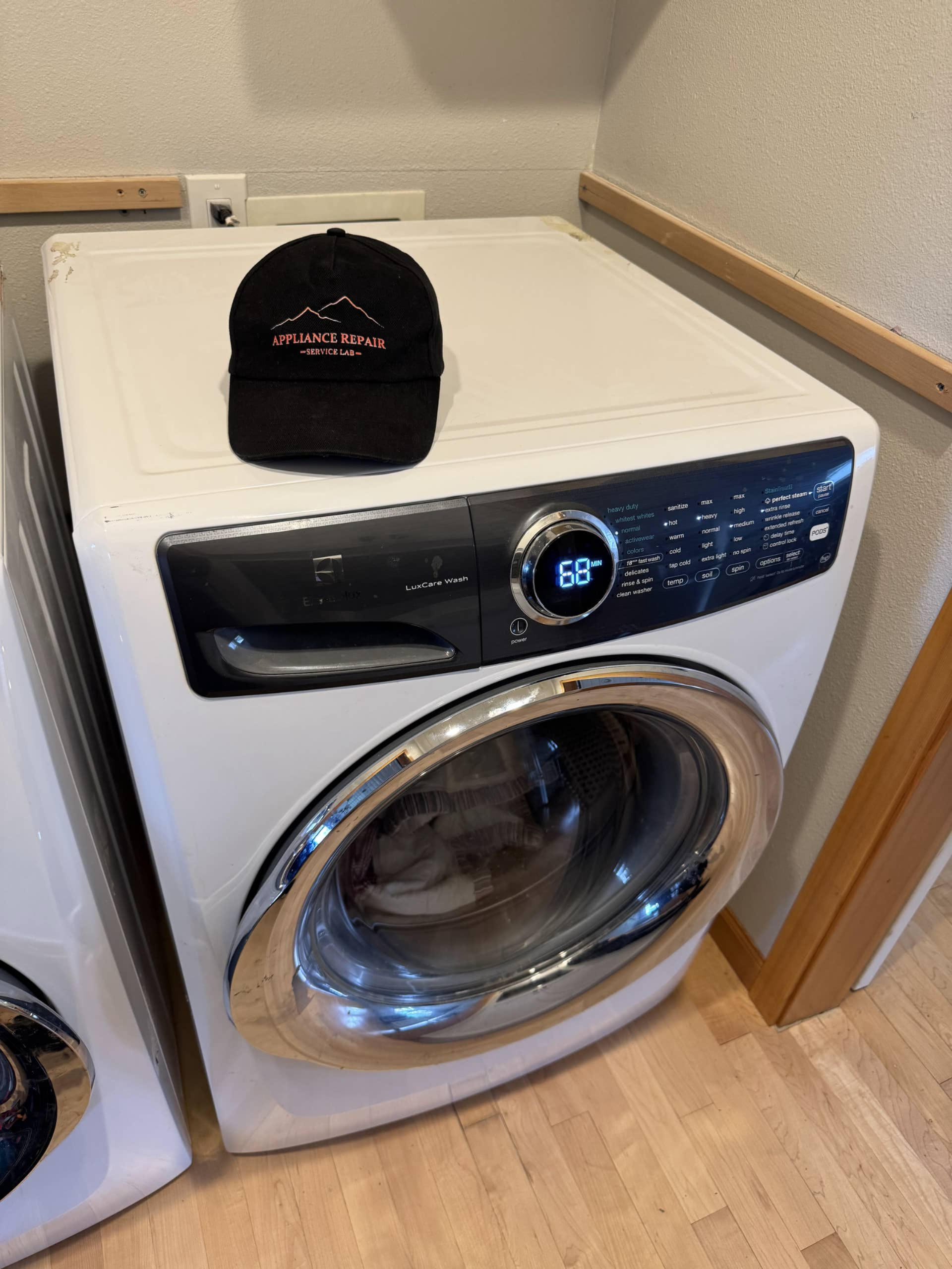 Electrolux front load washer repair completed in Portland OR