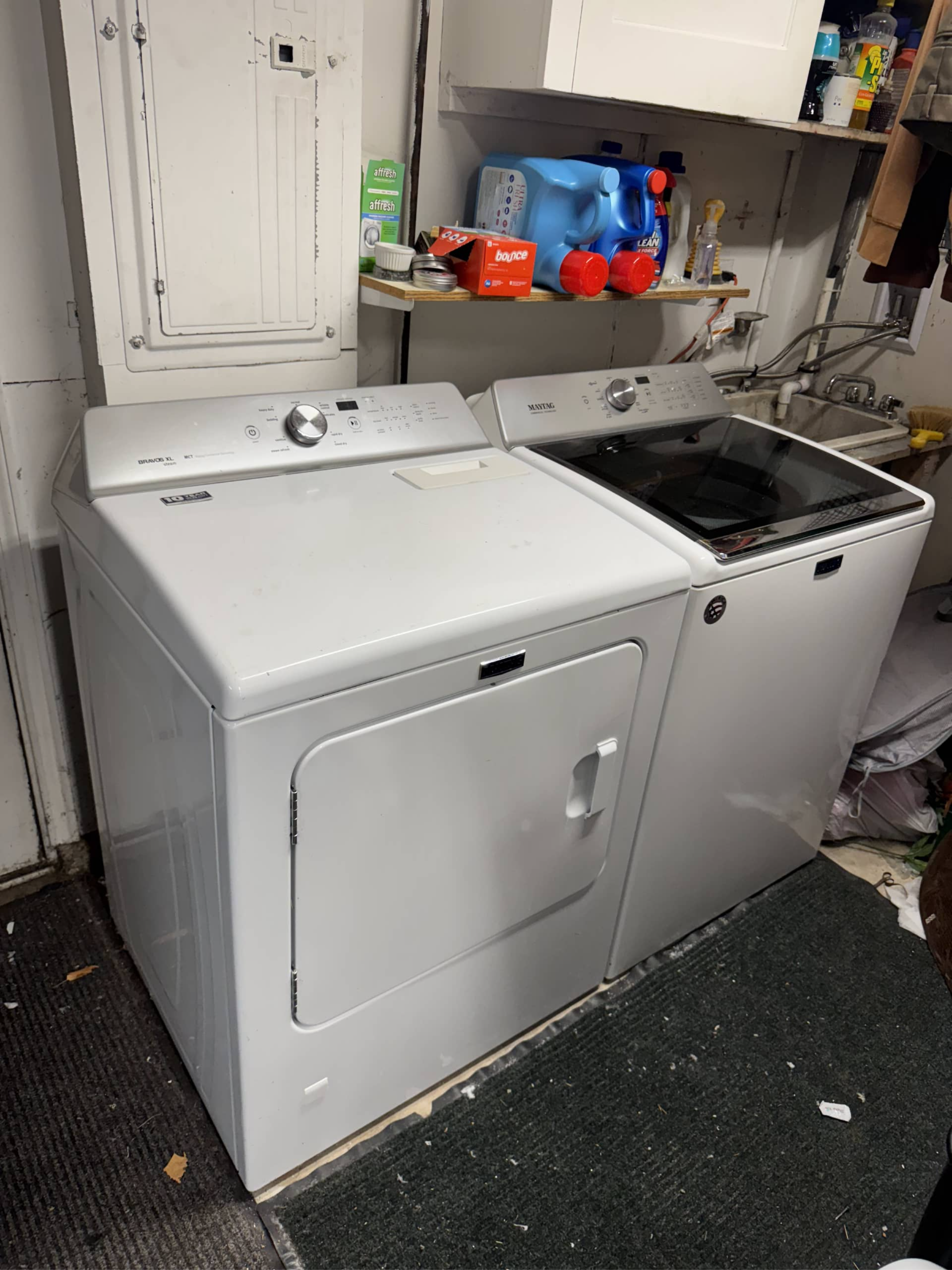 Maytag washer and dryer set installed in laundry room Vancouver WA