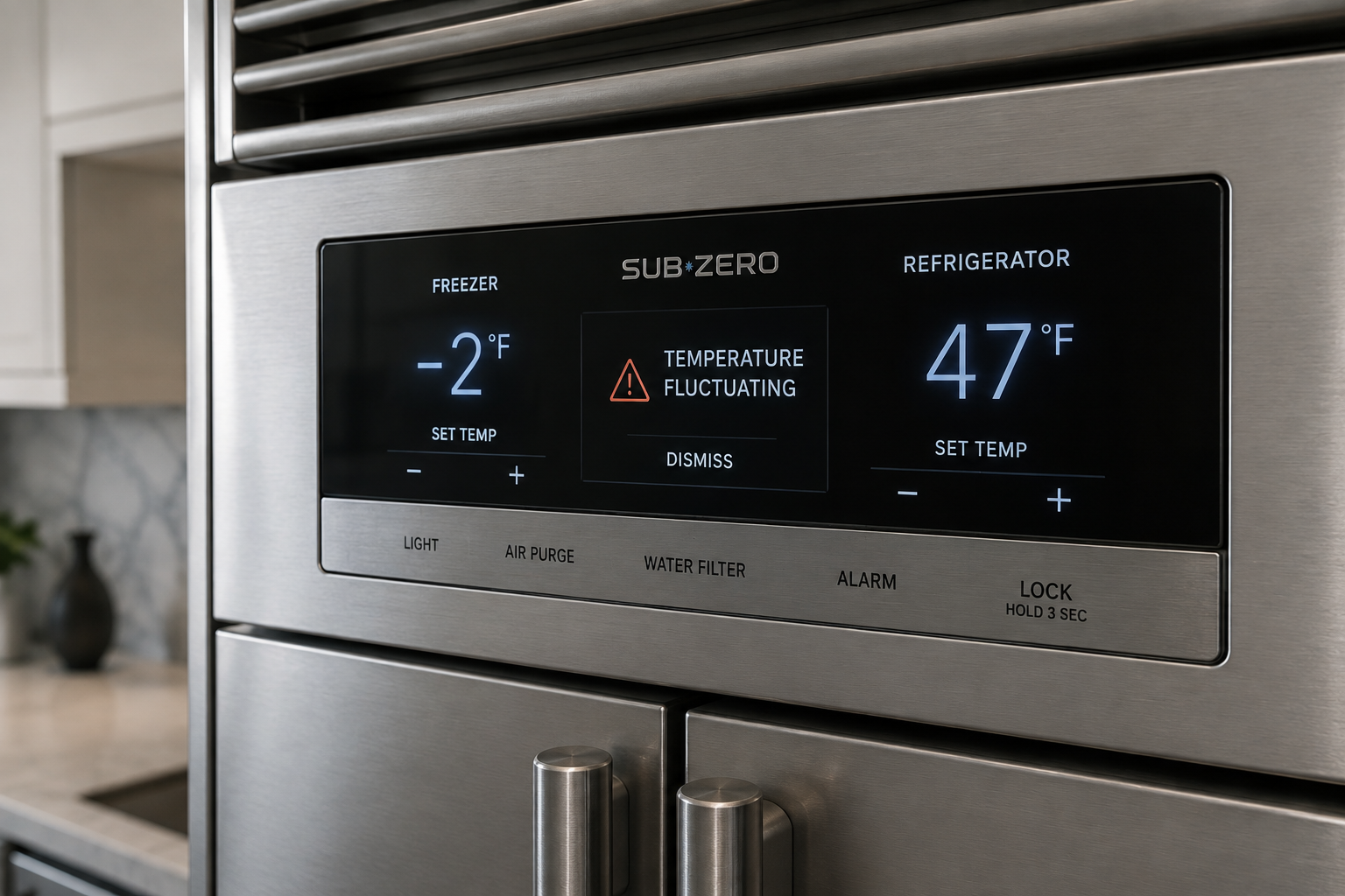 Sub-Zero Refrigerator Temperature Fluctuations