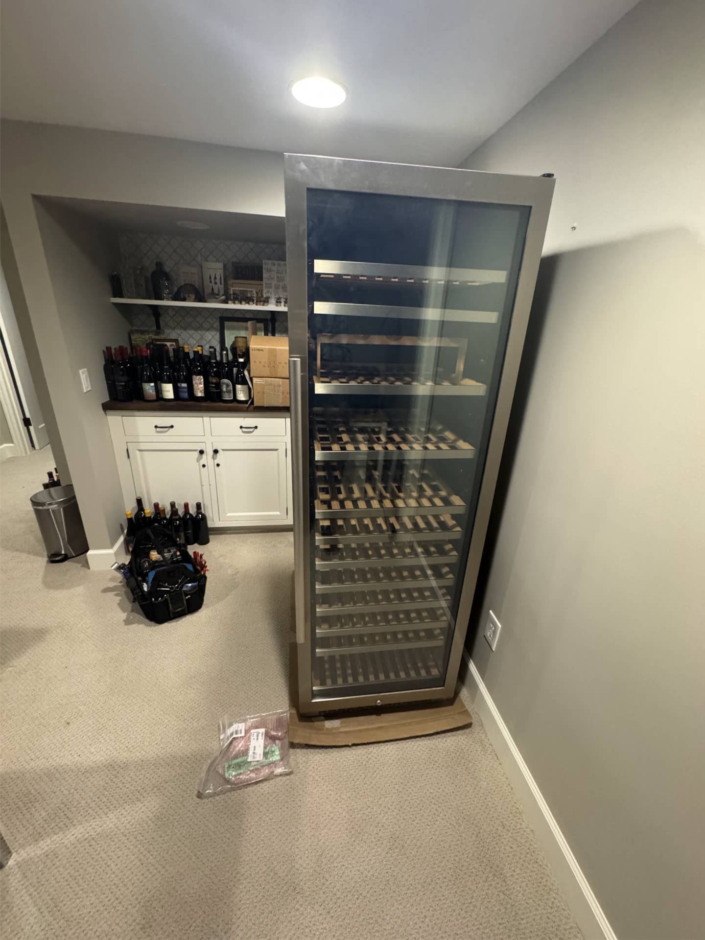Avalon wine cooler pulled out for power board replacement in Portland, OR 97212