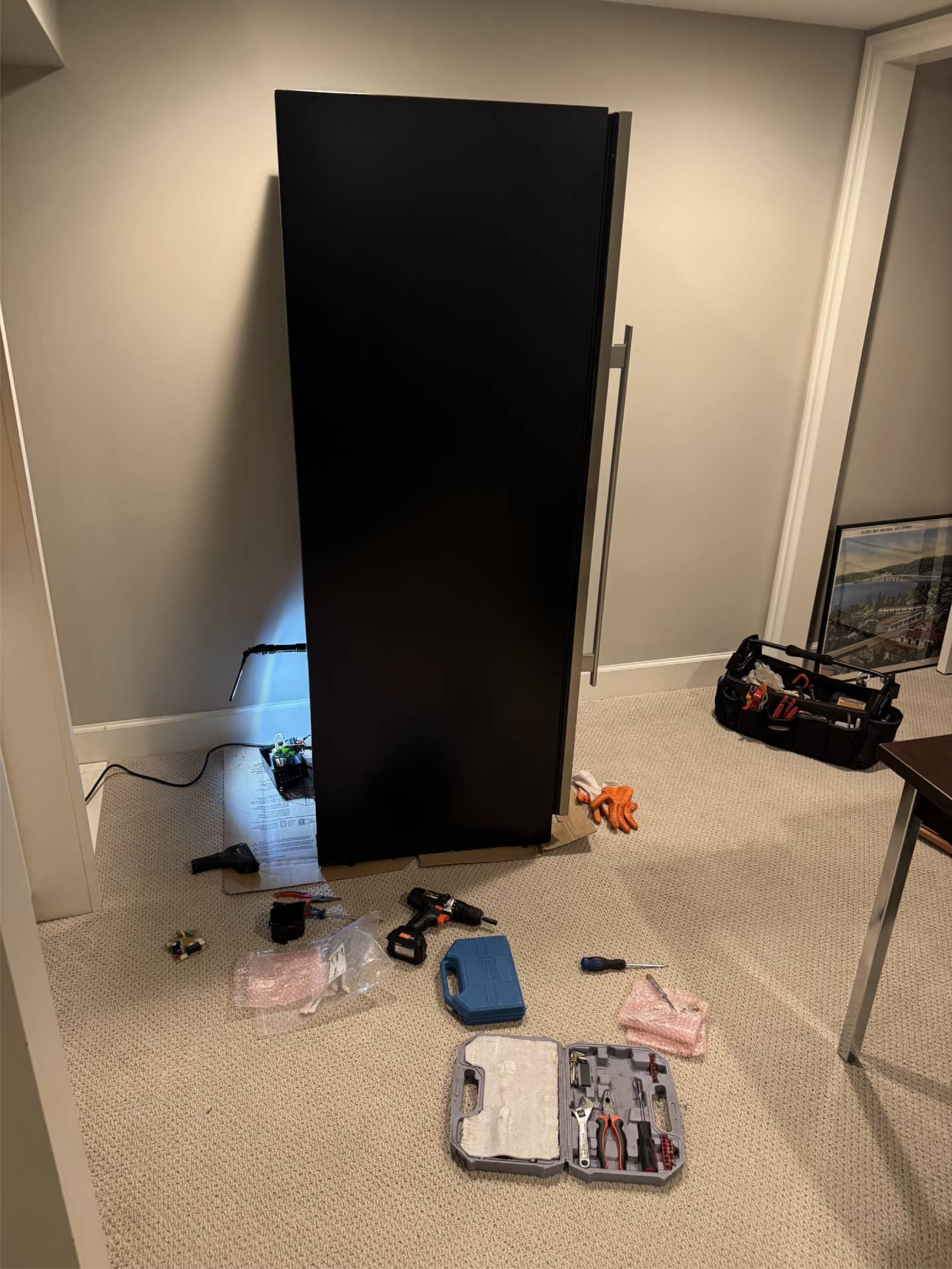 Avalon wine cooler during power board replacement service in Portland, OR 97212
