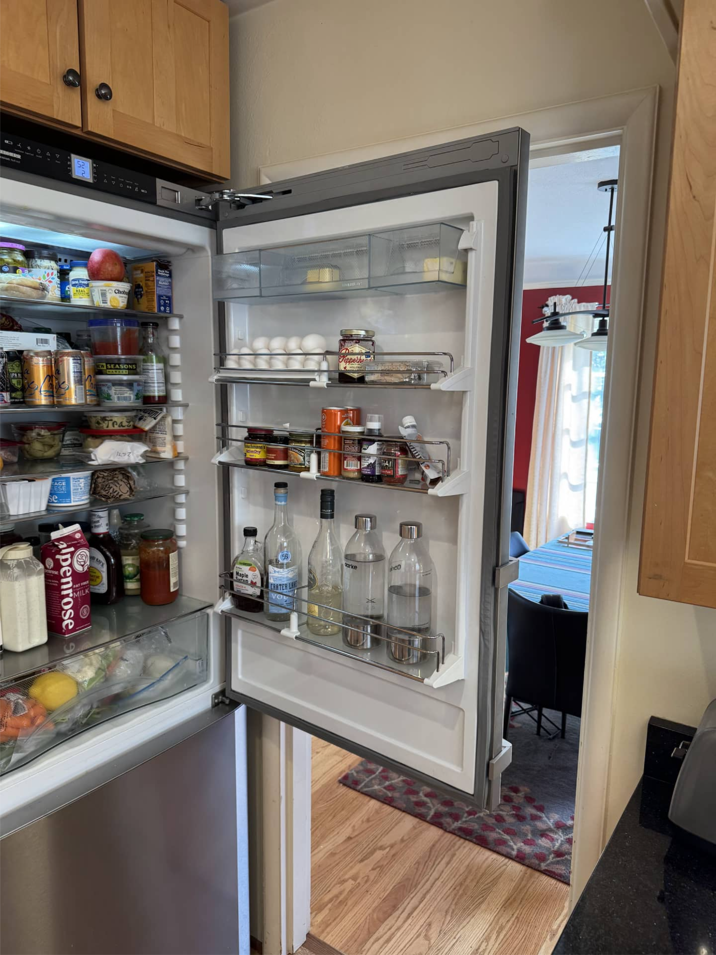 Liebherr refrigerator door during door seal replacement in Portland, OR 97211