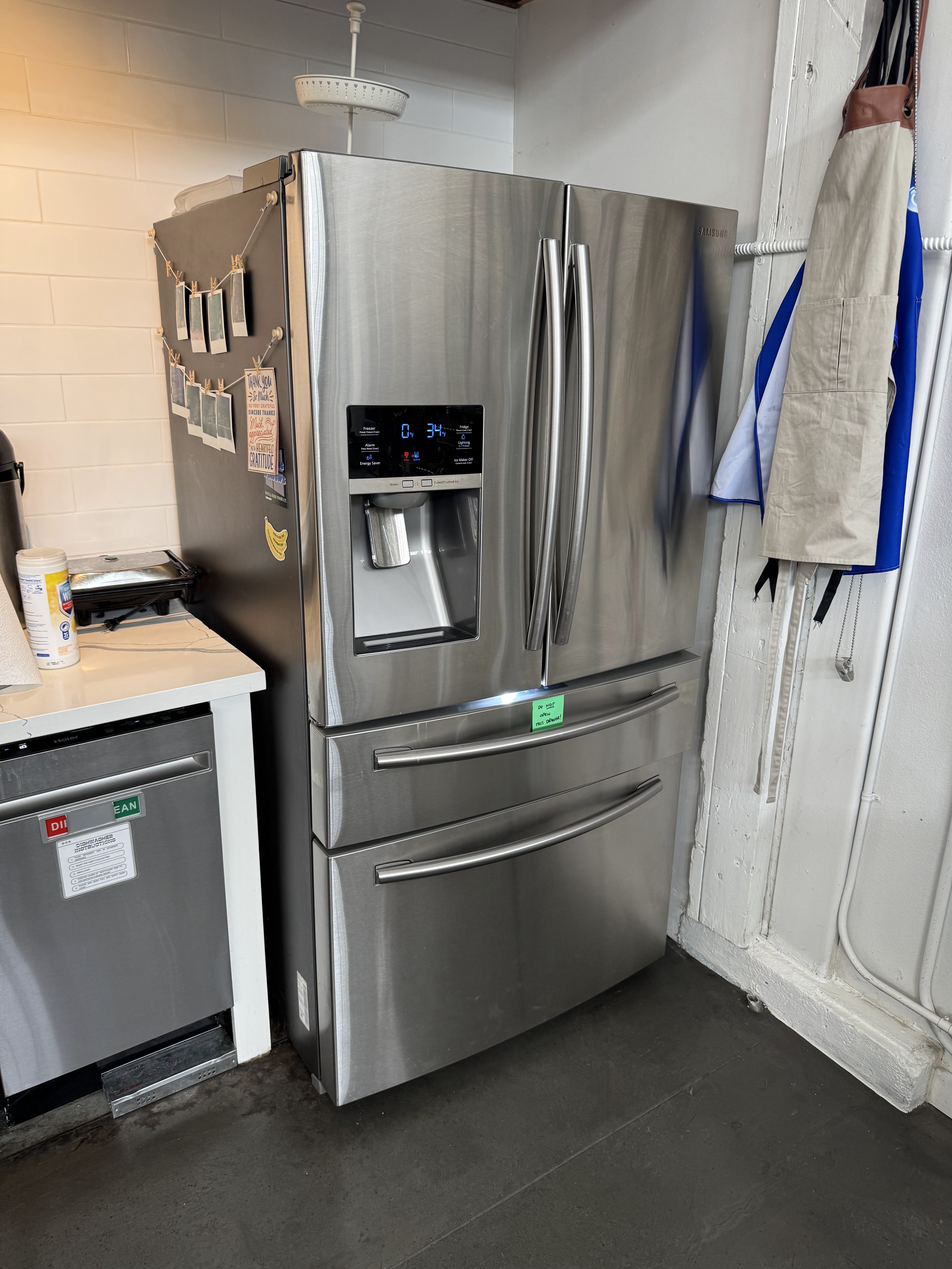 Samsung refrigerator after flex-zone wiring harness replacement in Portland, OR 97232