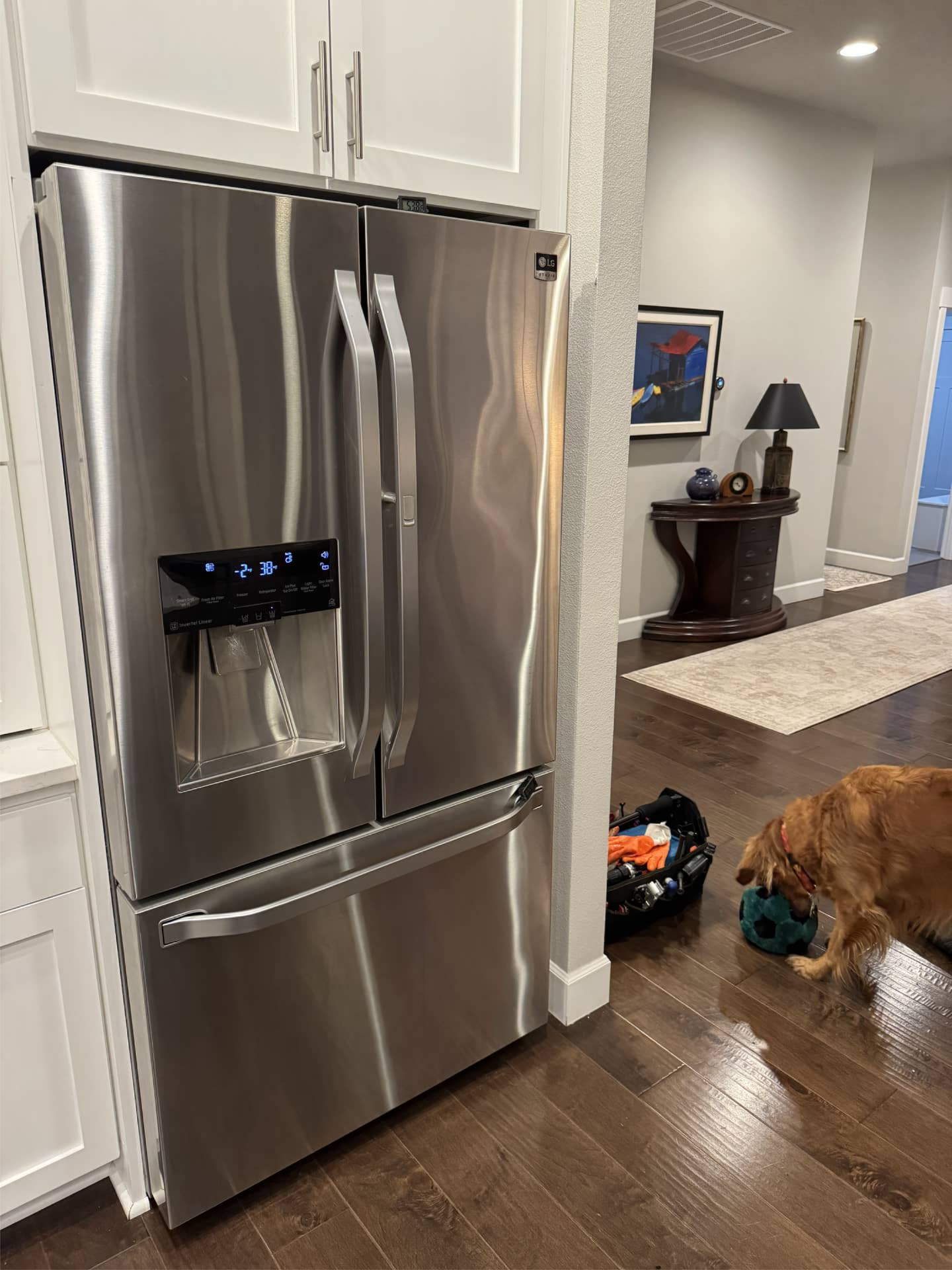LG refrigerator after compressor replacement in Happy Valley, OR 97086