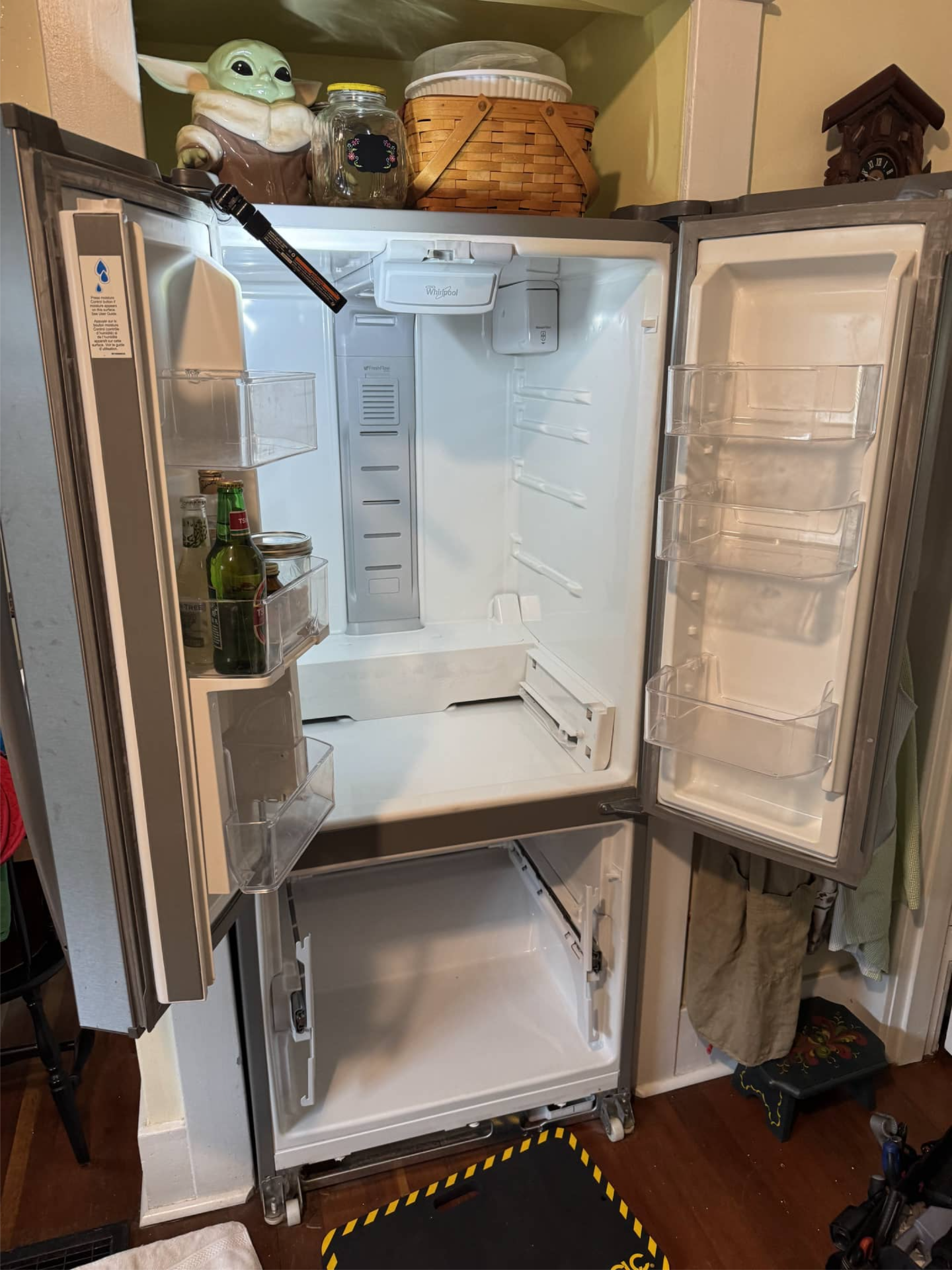 Whirlpool refrigerator not cooling before fan repair in Portland, OR 97214