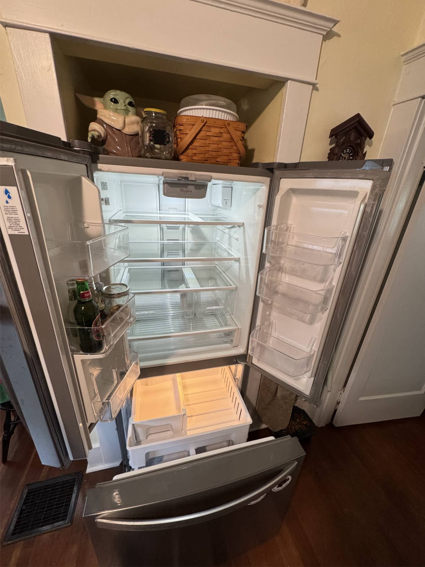 Whirlpool refrigerator after restoring power to the fan and replacing the fan in Portland, OR 97214