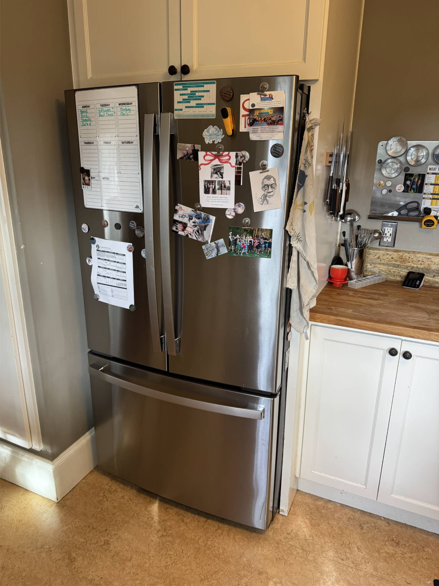 GE refrigerator after defrost sensor replacement and evaporator maintenance in Portland, OR 97213