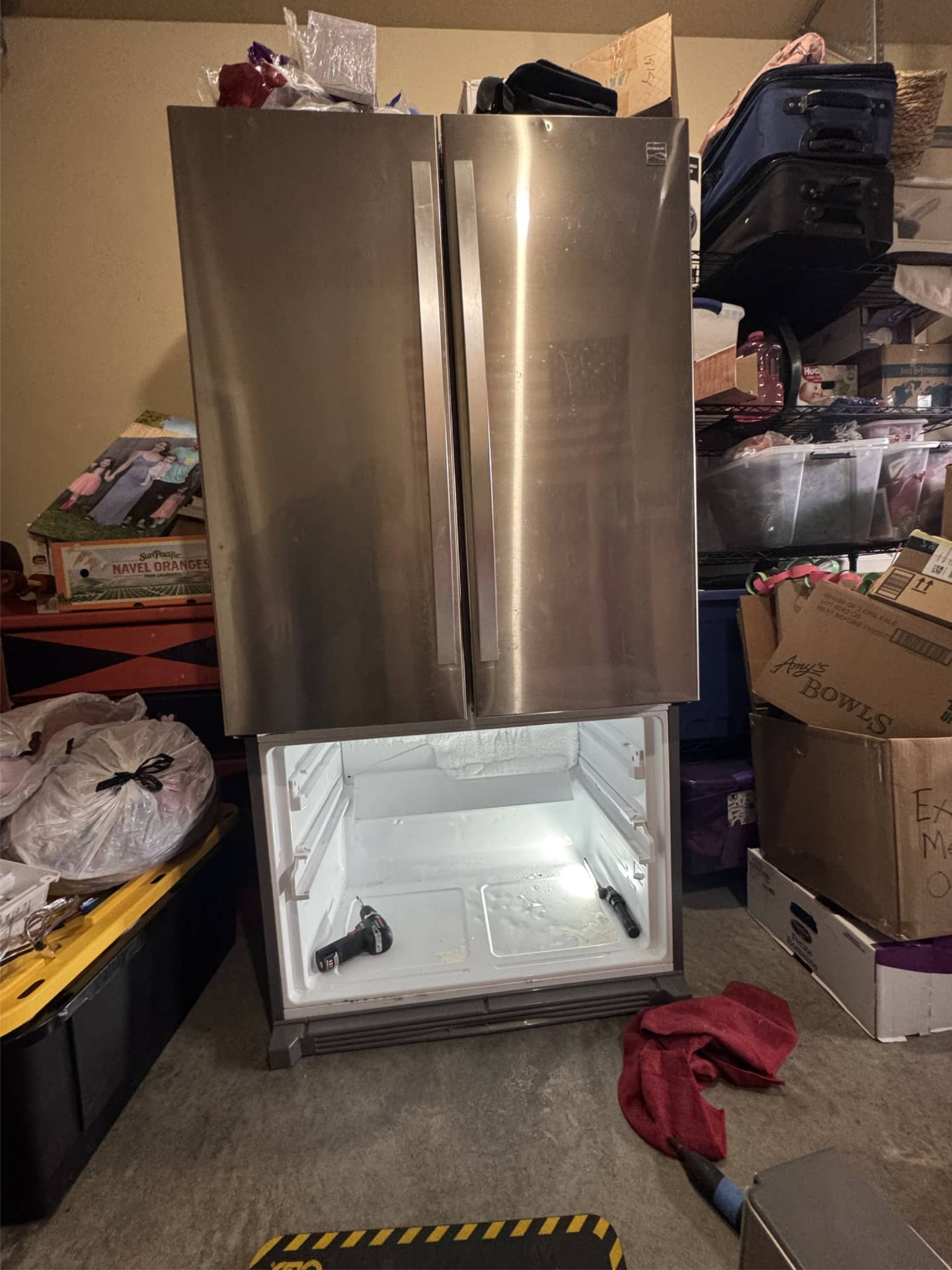 Kenmore refrigerator with cooling problem during repair in Camas, WA 98607