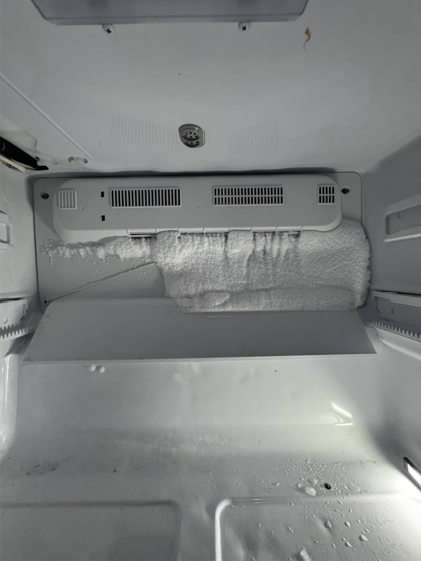 Ice buildup inside Kenmore refrigerator causing improper cooling in Camas, WA 98607