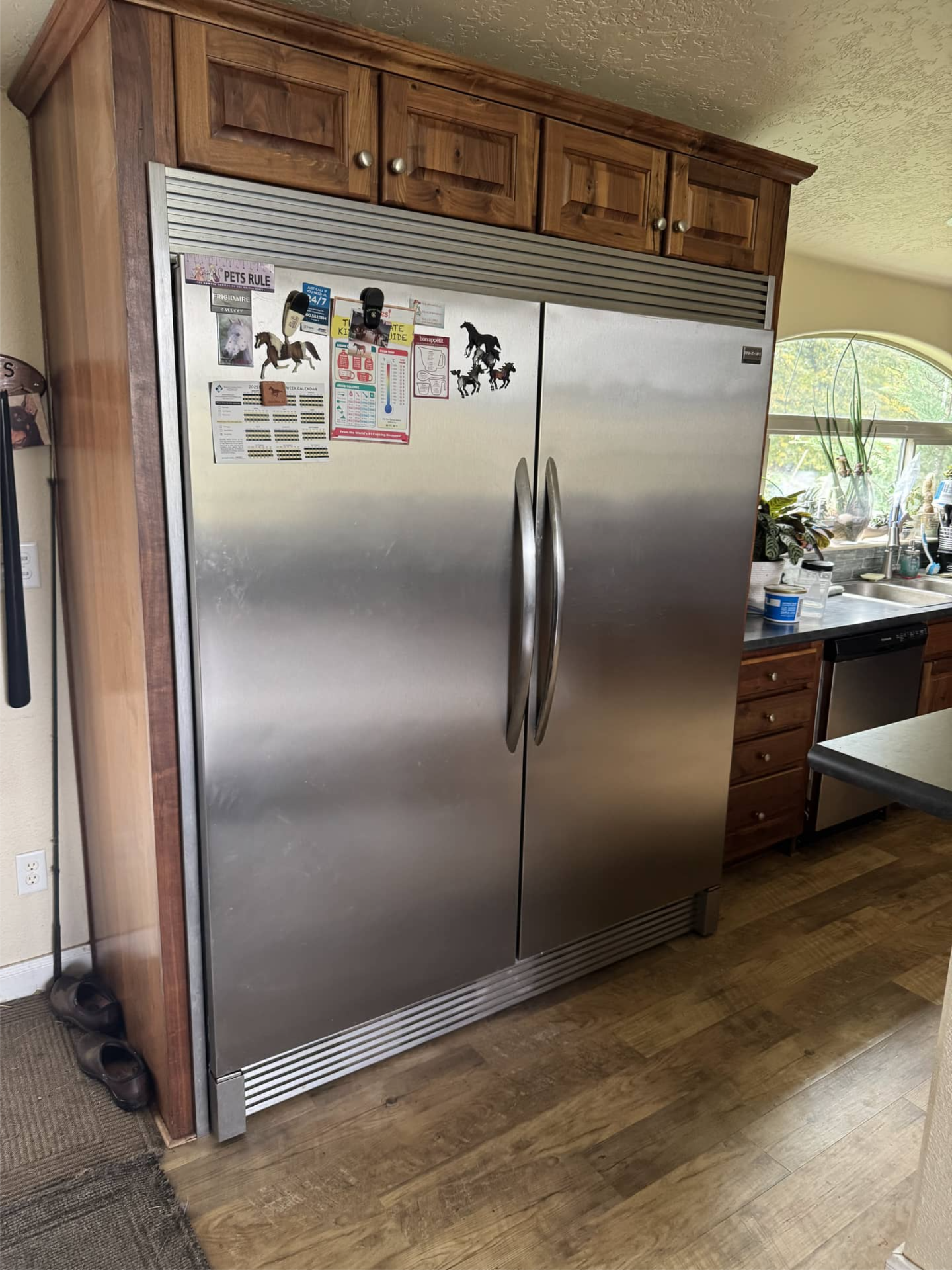 Frigidaire refrigerator serviced for warm temperature issue in La Center, WA 98629