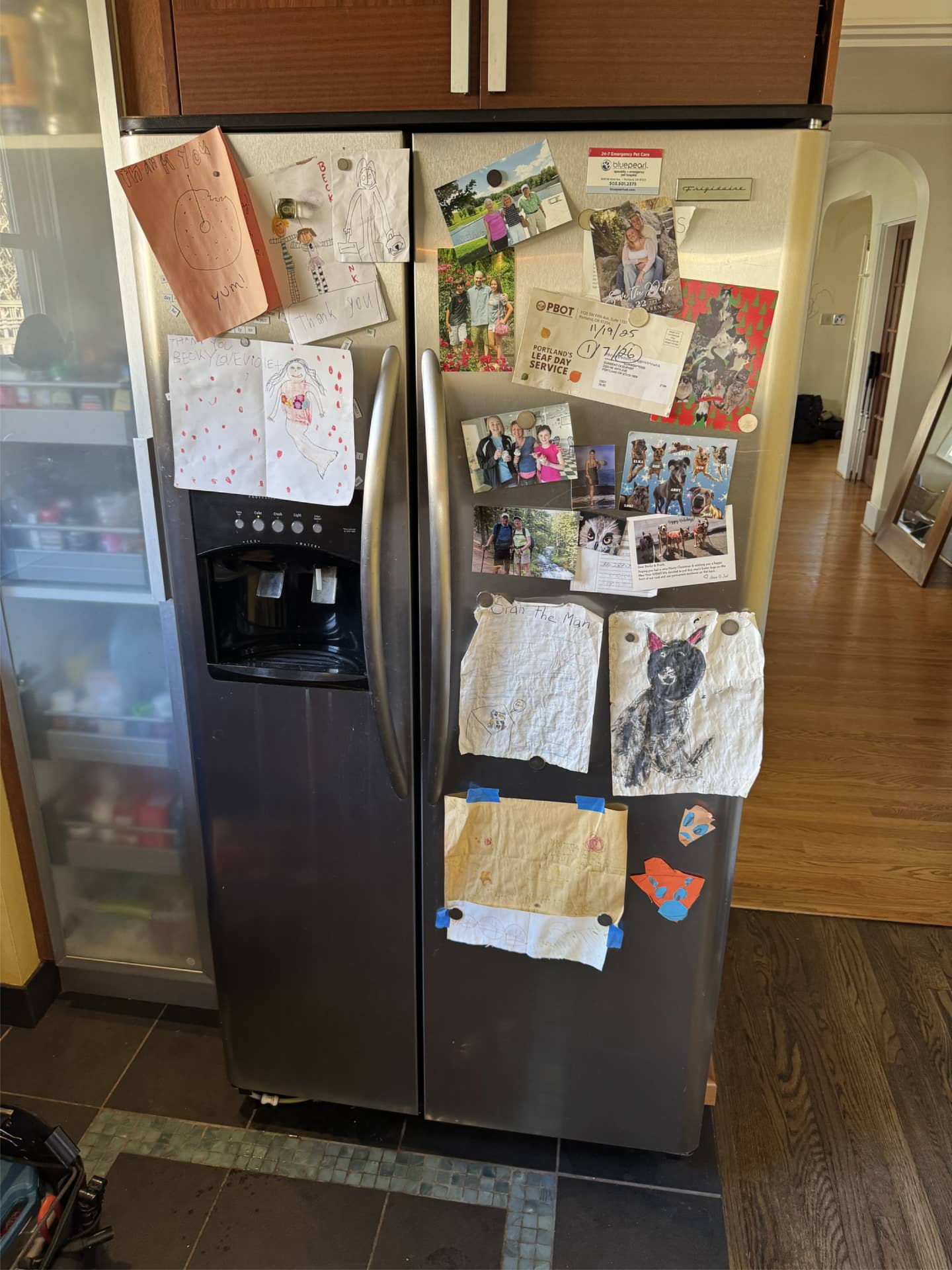 Frigidaire refrigerator before cooling system repair in Portland, OR 97213