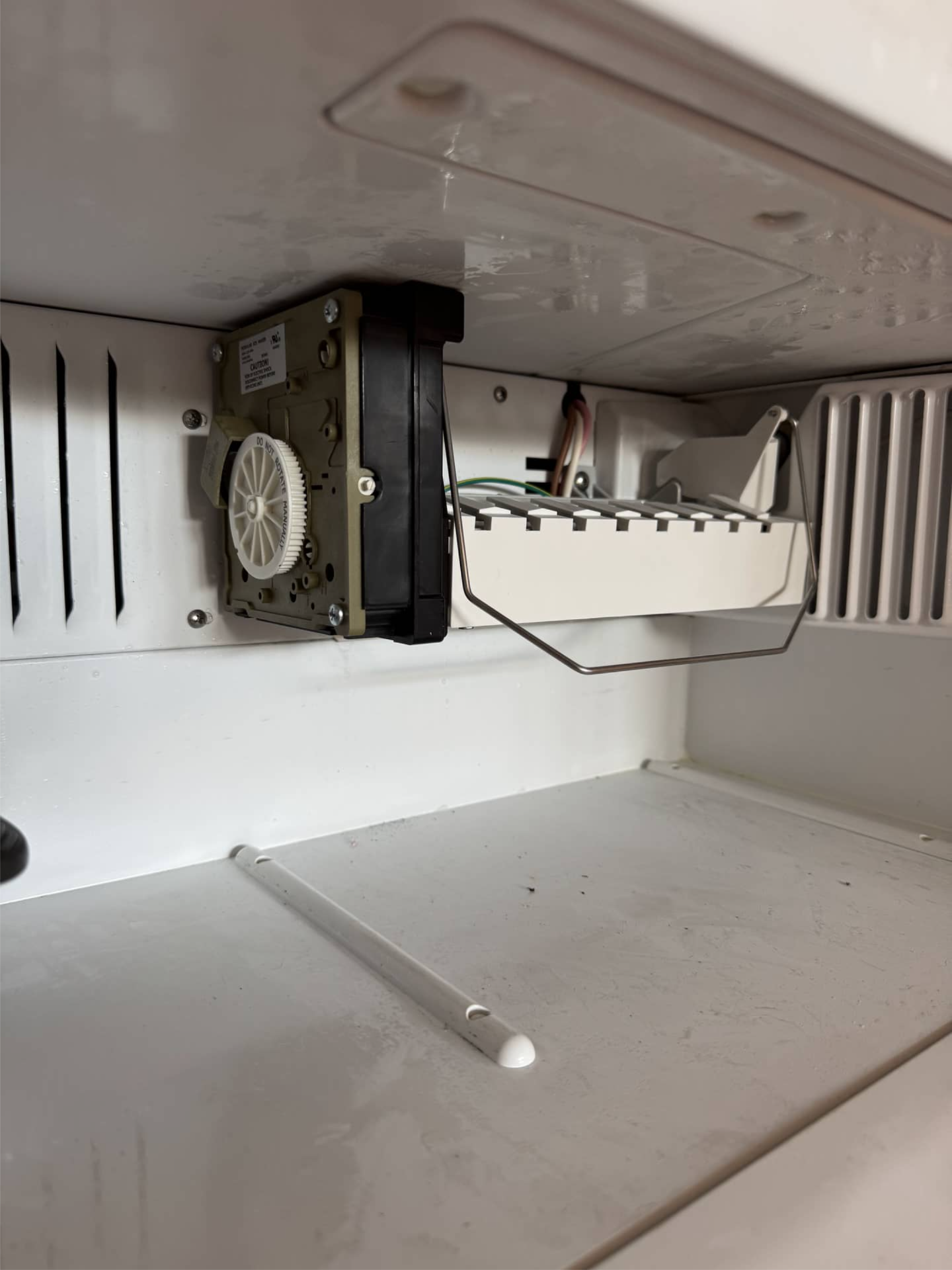 Sub-Zero refrigerator ice maker assembly being replaced in Portland, OR 97202