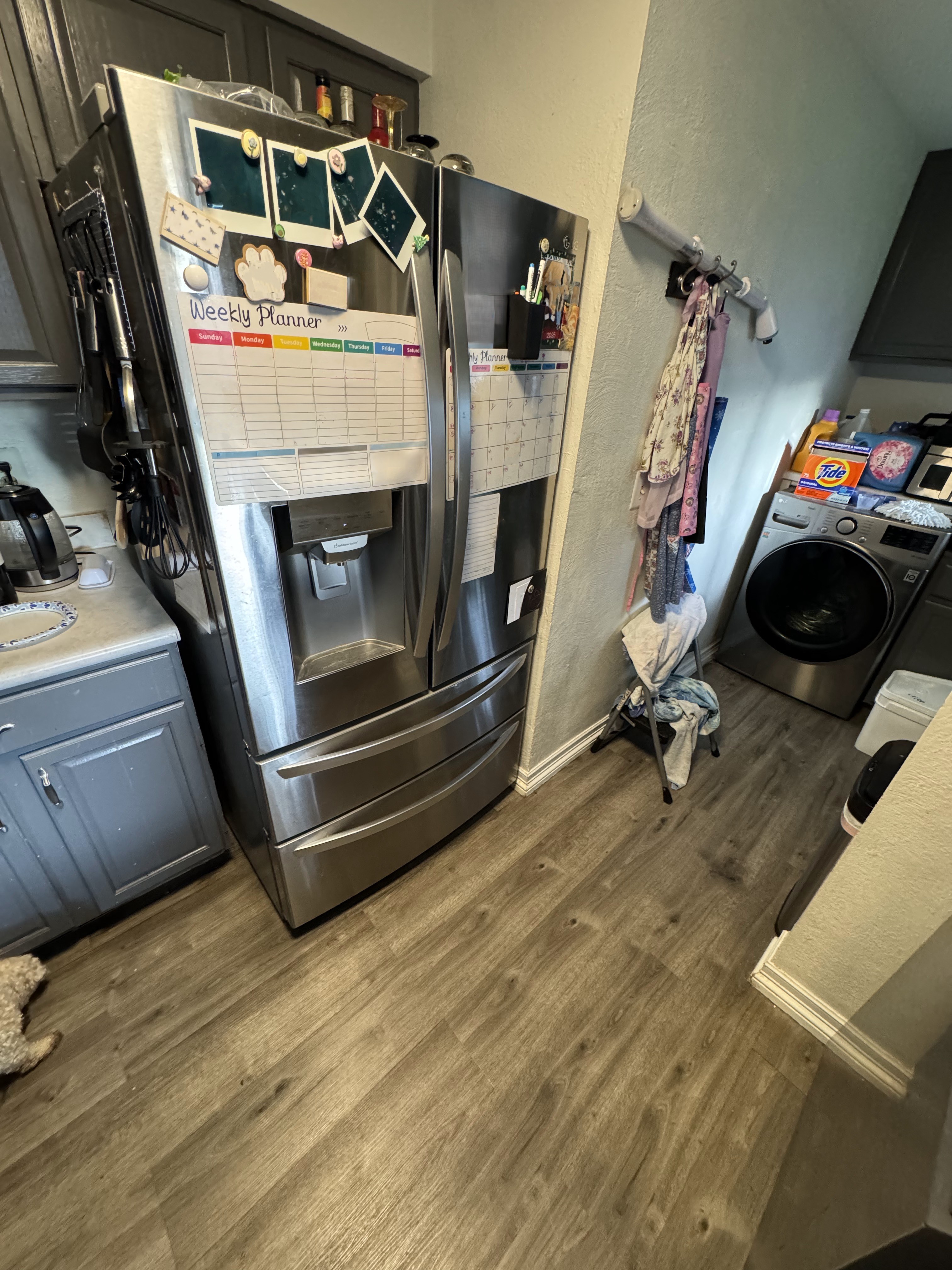 LG French door refrigerator after compressor replacement in Vancouver, WA 98663