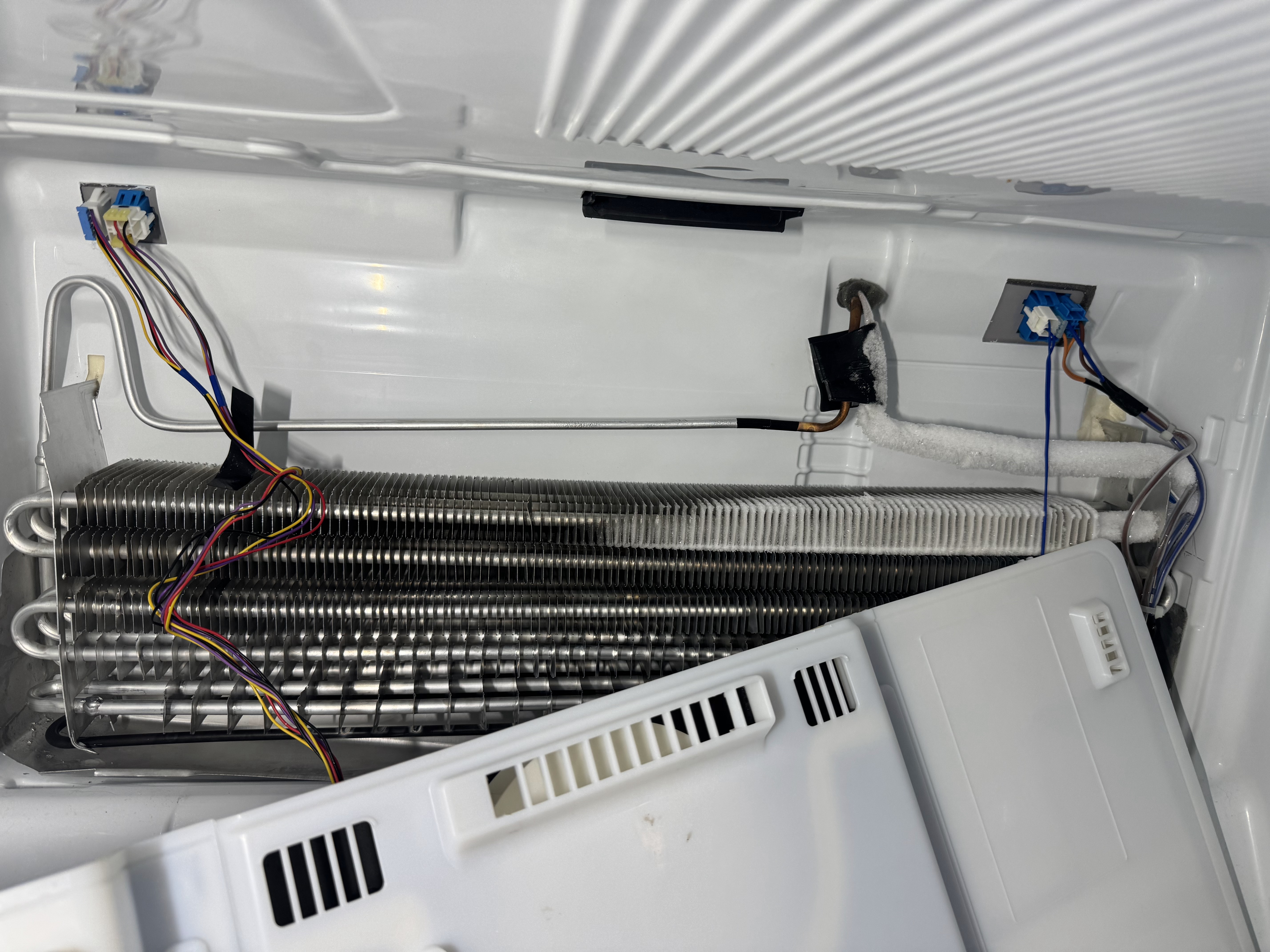 LG refrigerator evaporator during cooling system repair in Vancouver, WA 98663