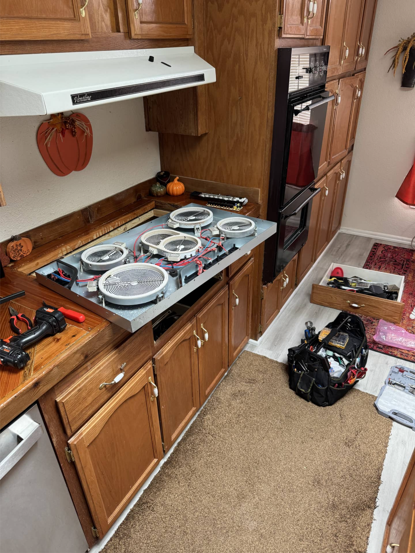 Thermomate electric cooktop disassembled for main board repair in Gresham, OR 97080