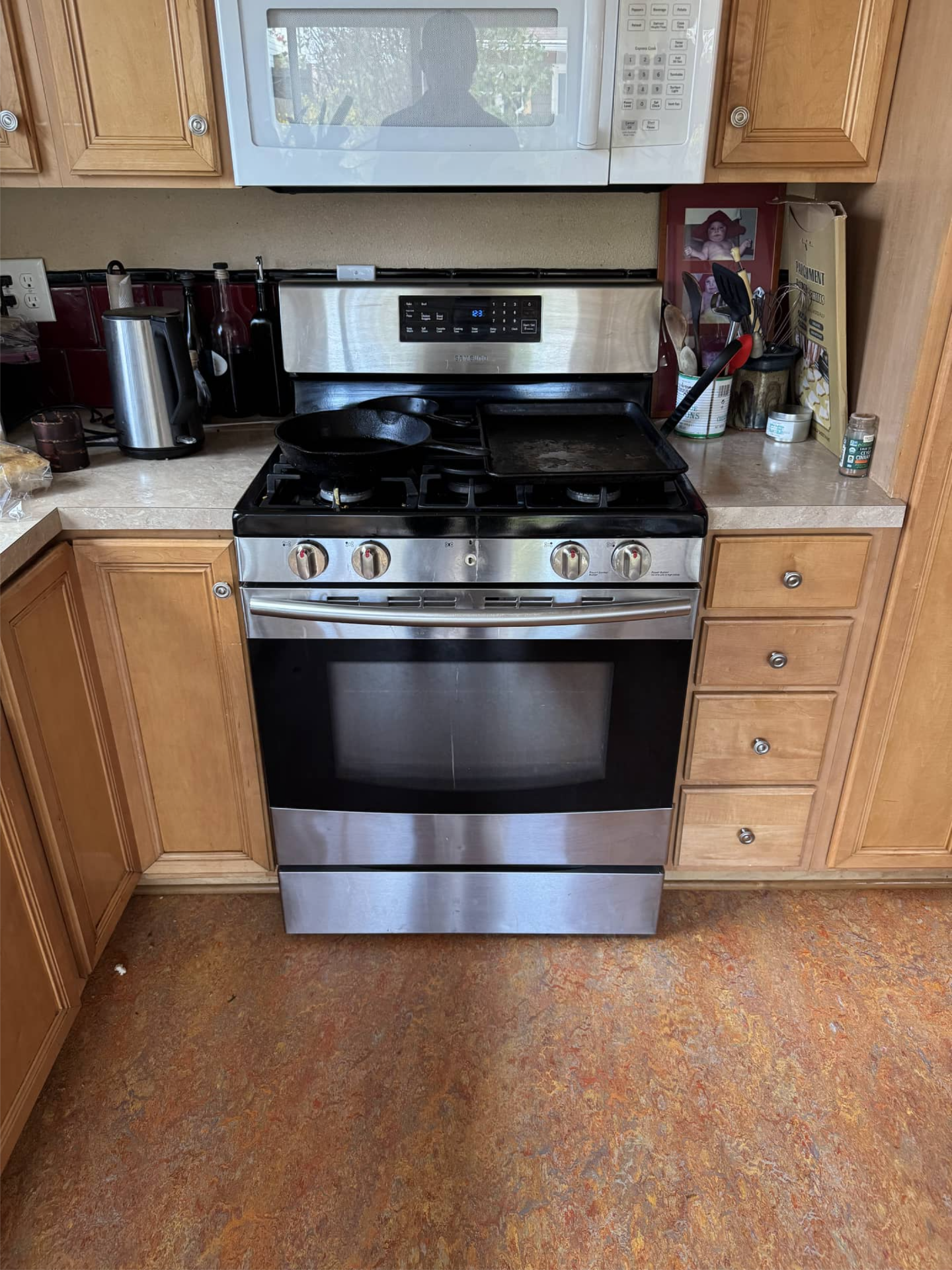 Samsung gas oven after igniter replacement in Portland, OR